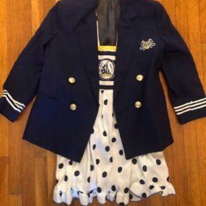 Vintage Sailor Blazer and Dress Matching Set